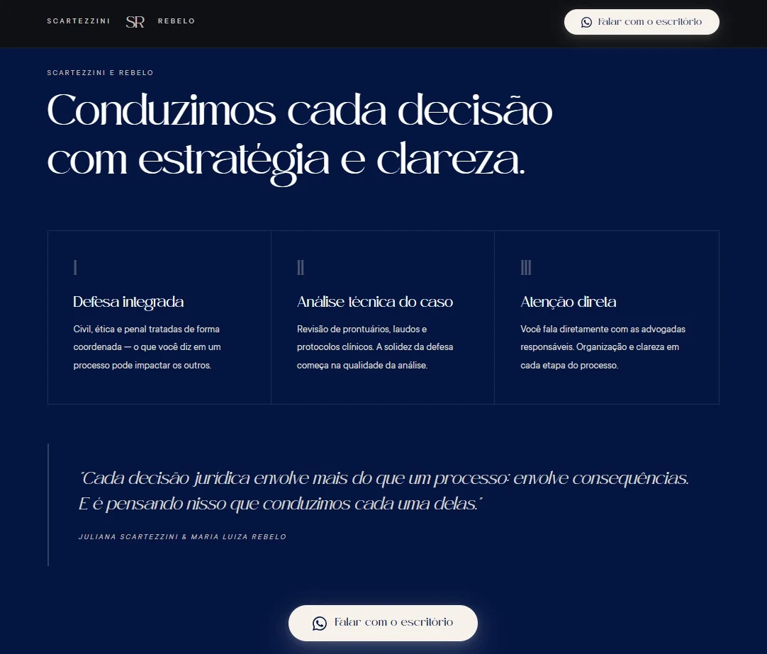 Landing page