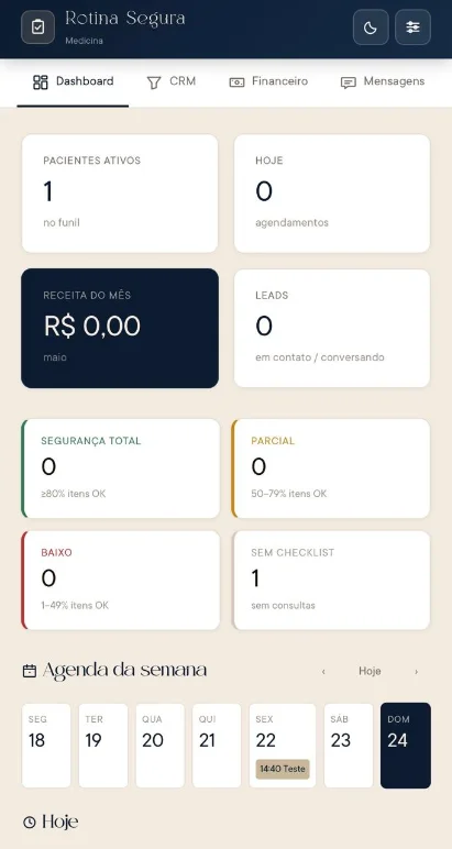 Dashboard clínico